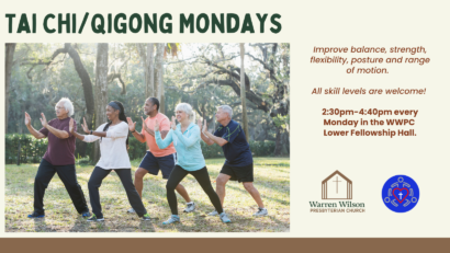Tai ChiQigong Mondays