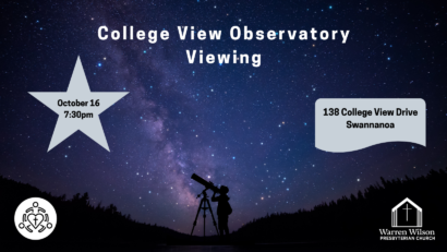 College View Observatory Viewing